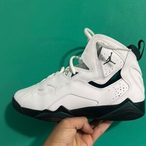 Jordan White and Black High-Top Sneakers